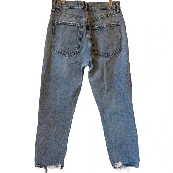 AGOLDE Riley Los Angeles Denim Jeans Womens Size 29 Distressed Light Wash